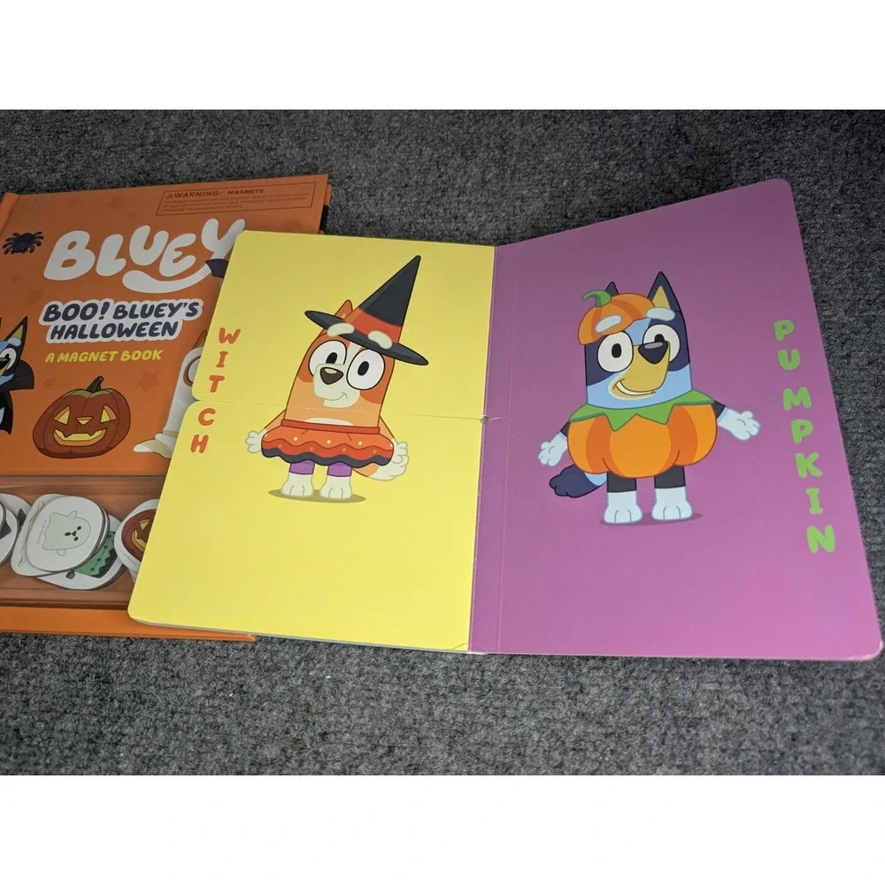 2 - Bluey Cardboard‎ Books Boo! Blueys Halloween Magnet Book & Mix-And-Match